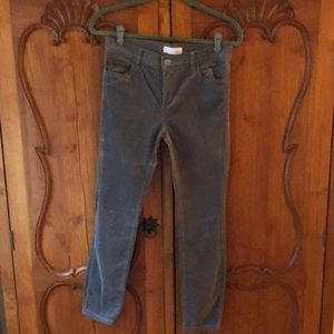 Grey super soft micro corduroy pants